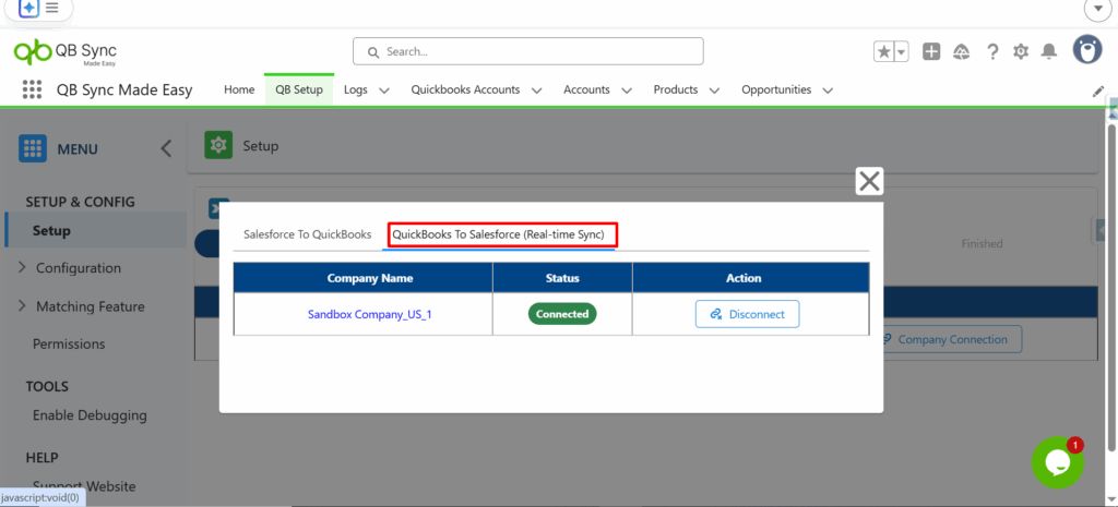 Choose QuickBooks to Salesforce Real-Time Sync