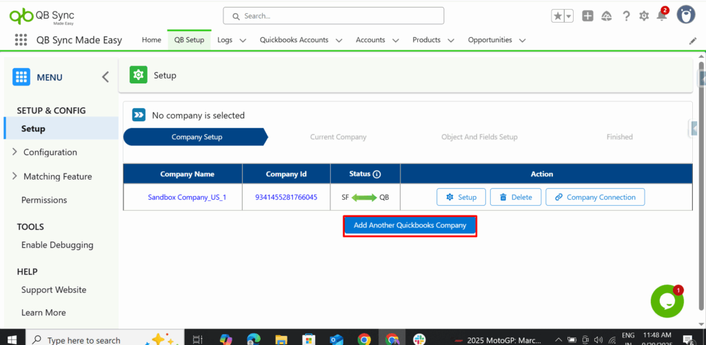 Add Another quickbook