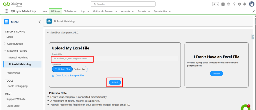 Salesforce Quickbooks integration