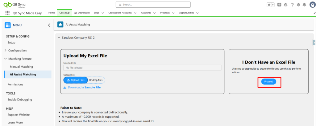 Quickbooks integration