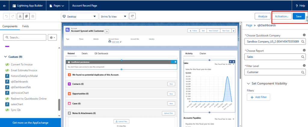 Salesforce integration with Quickbooks