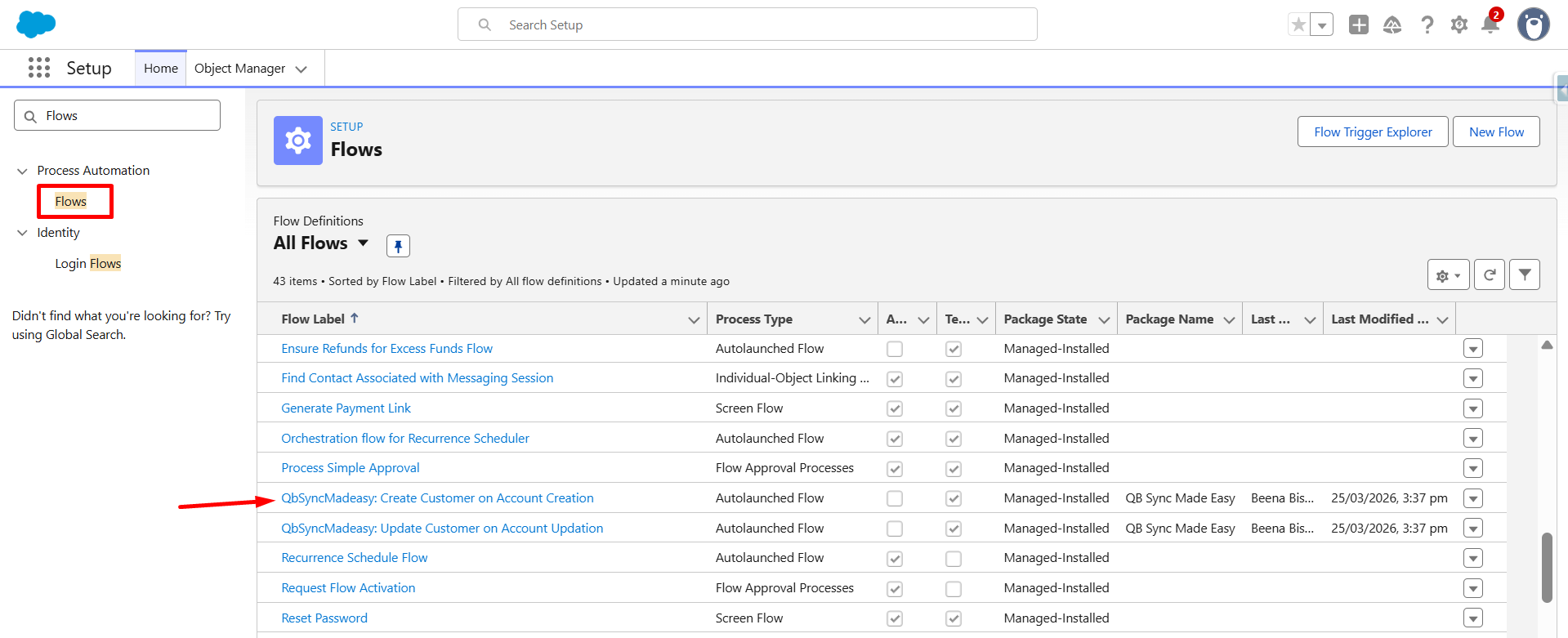 Open the Create Flow Template 